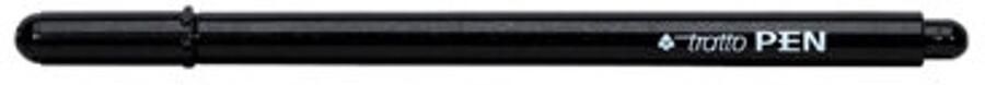 Tratto PEN viltstift Zwart 12 stuk(s)