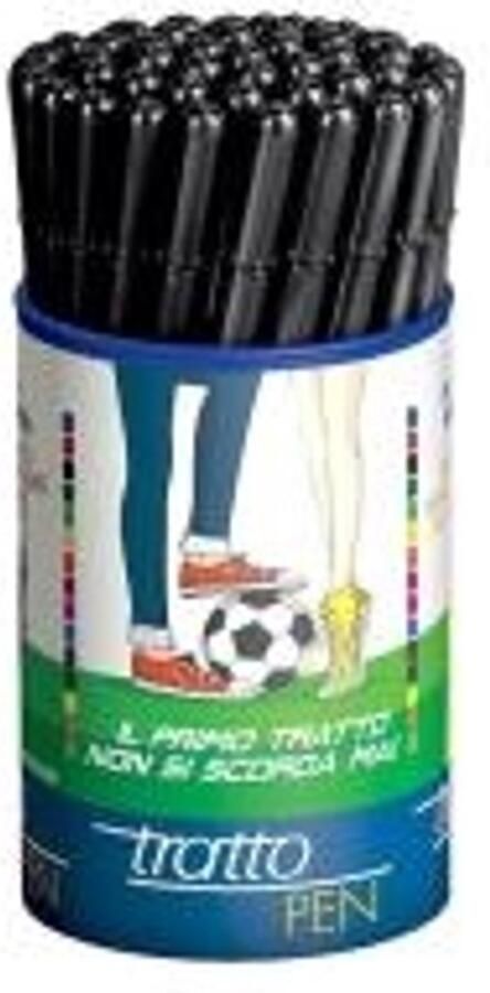 Tratto PEN viltstift Zwart 50 stuk(s)