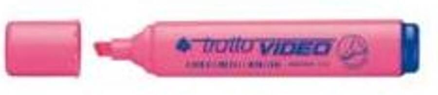 Tratto Video markeerstift 12 stuk(s) Beitelvormige punt Roze