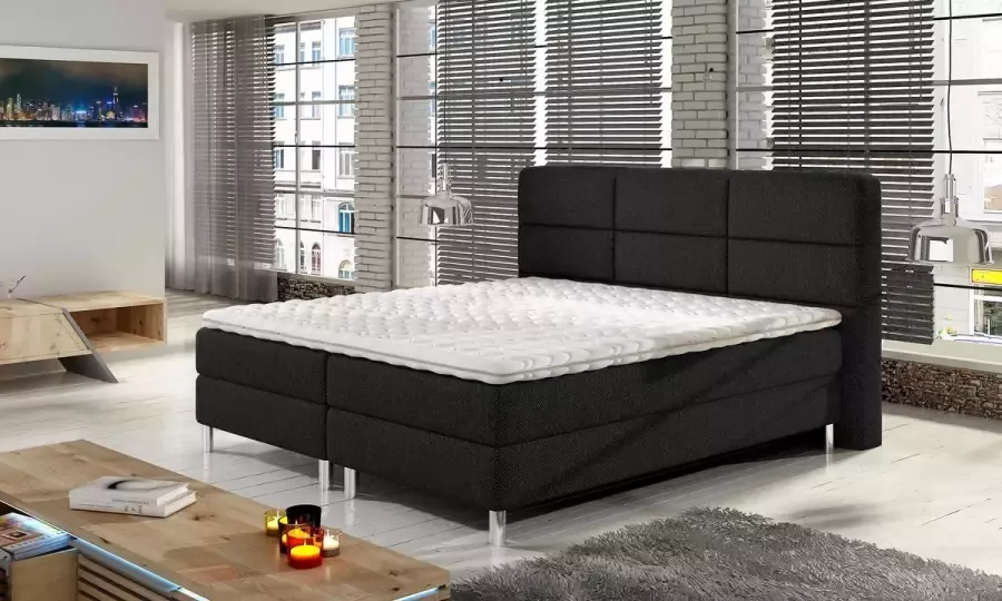 Trend discounter Boxspring Block 140 x 200 incl matras + topmatras