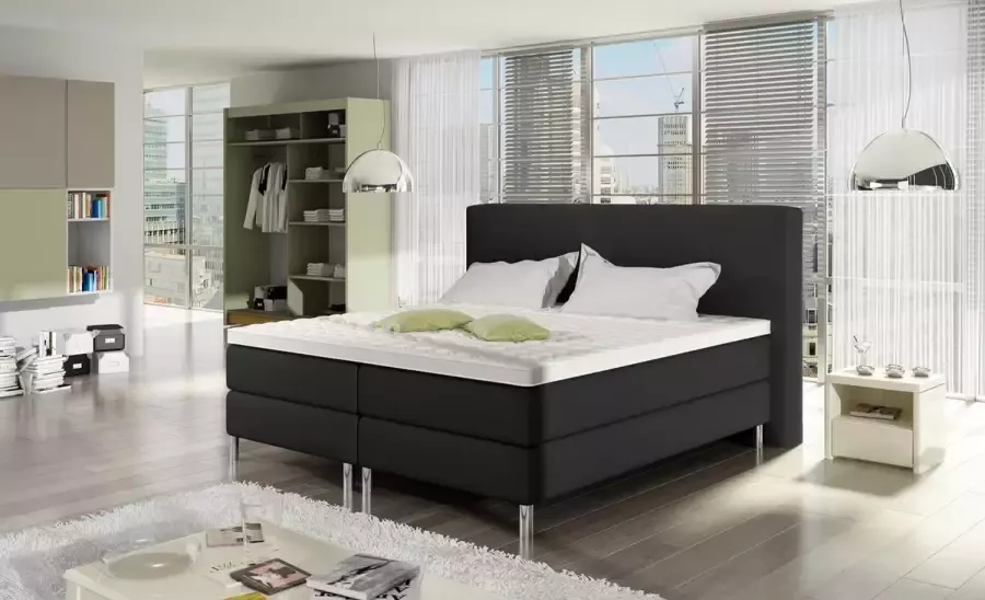 Trend discounter Boxspring Brussel (PU leer) 180 x 200 incl matras + topmatras