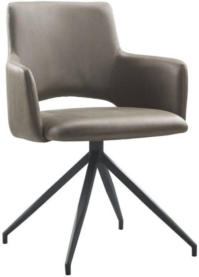 Trend Living Alix Eetkamerstoel Grijs Microfiber