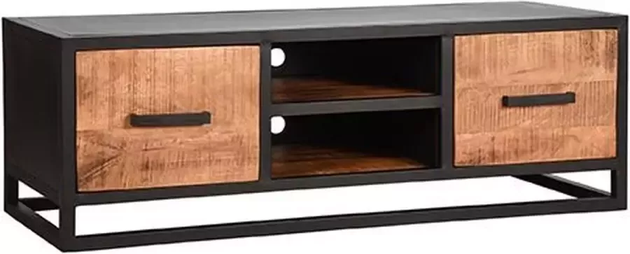 Trend Living Cuba Tv-meubel Zwart Mangohout 120 cm