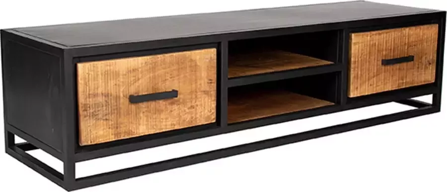 Trend Living Cuba Tv meubel Zwart Hout 160 cm