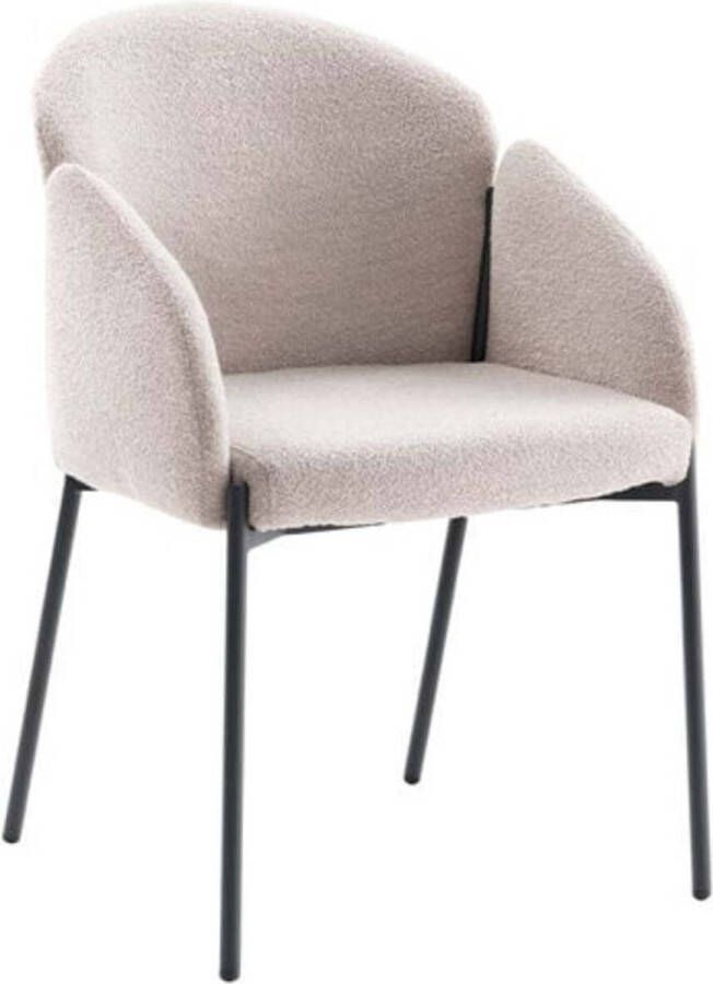 Trend Living Hidde Eetkamerstoel Crème Boucle