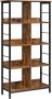 Trend24 Boekenkast industrieel Wandkast Woonkamer kast 5 planken 80 x 33 x 149 cm Bruin Zwart - Thumbnail 2