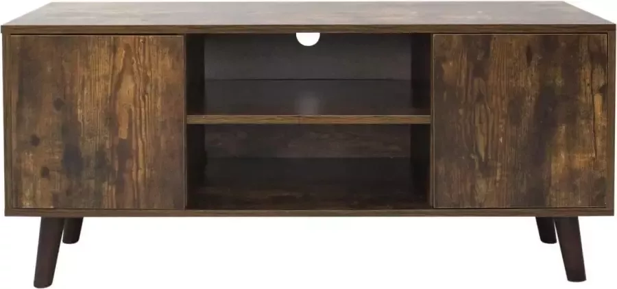 Trend24 Tv meubel Tv kast Tv meubel bruin Tv kast meubel 110 x 50 x 40 cm Bruin
