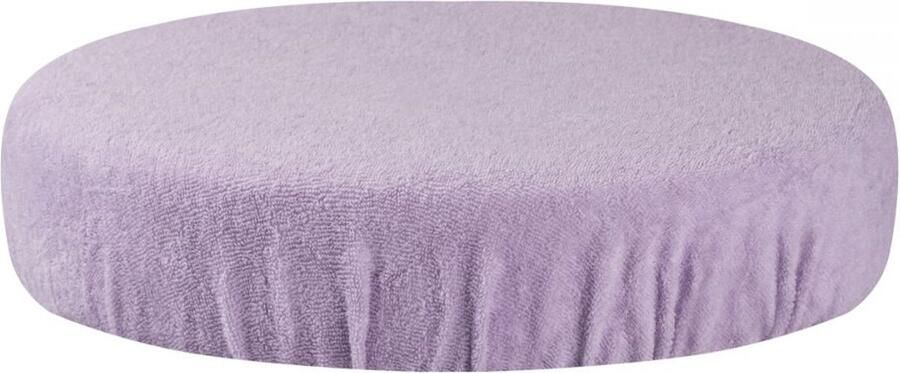 Trendbeauty Kruk of Tabouret hoes Badstof Violet