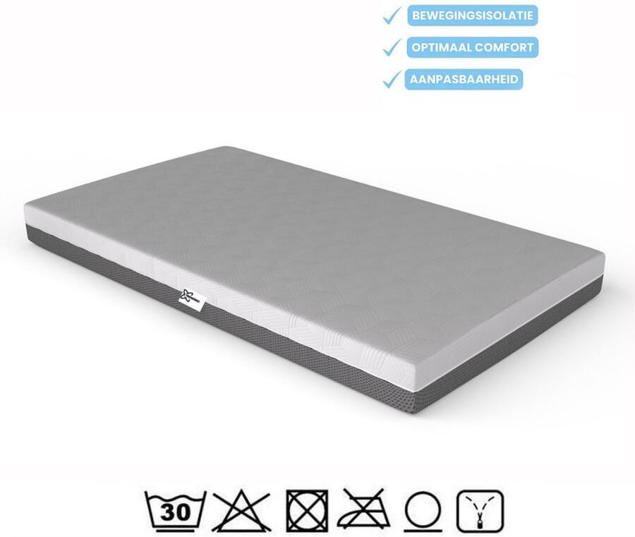 Trendimo Matras 160x200 Aanpasbaar 20 cm dik Koudschuim Hybrid- Bamboo Afneembare tijk wasbaar 160x200 cm - Foto 2