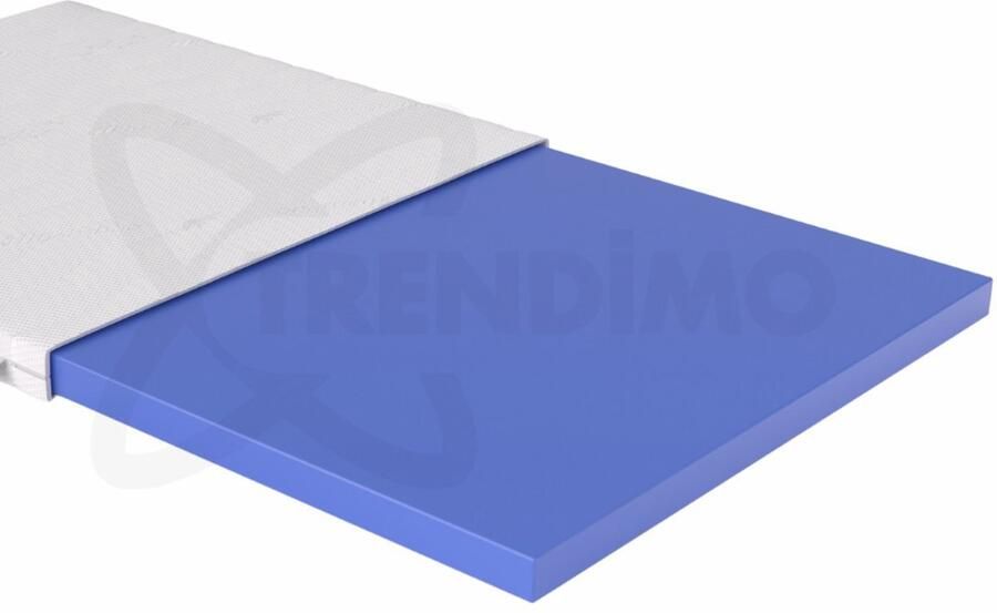 Trendimo Topmatras 160x200 Topper Matras HR Koudschuim -Bamboo Hybrid Topdekmatras 8cm Afritsbaar Wasbaar Tijk Orthopedisch Purschuim Anti-allergisch Topper Hotel XL Anti Bacterieel - Foto 2