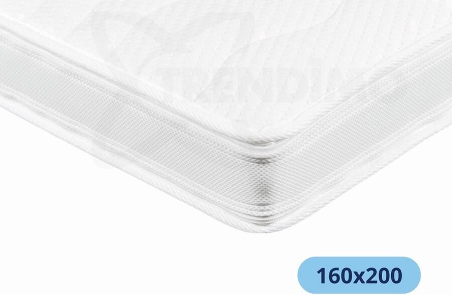 Trendimo Organic Cotton Topmatras Topper 160x200 Topper Matras Hybrid Koudschuim Organic Topdekmatras 10cm Orthopedisch 160x200 - Foto 2