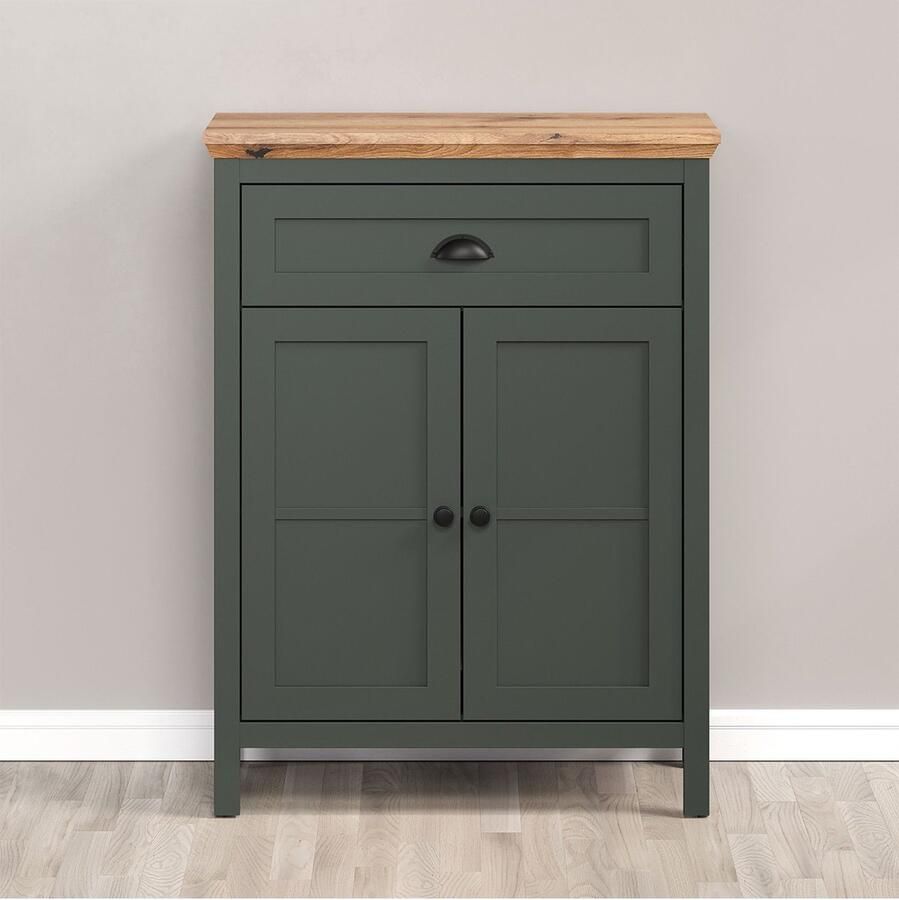 Trendmeubel Bijzetkast Stanton 77 x 39 x 102 cm Evoke Oak-design