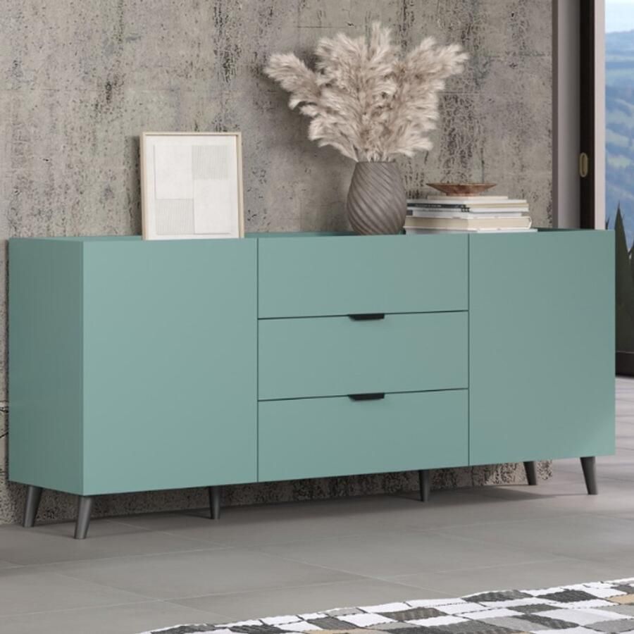 Trendteam Dressoir Turquoise 180x42x82 cm