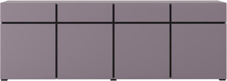 Trendmeubel Dressoir Cain Paars Plum 225 cm