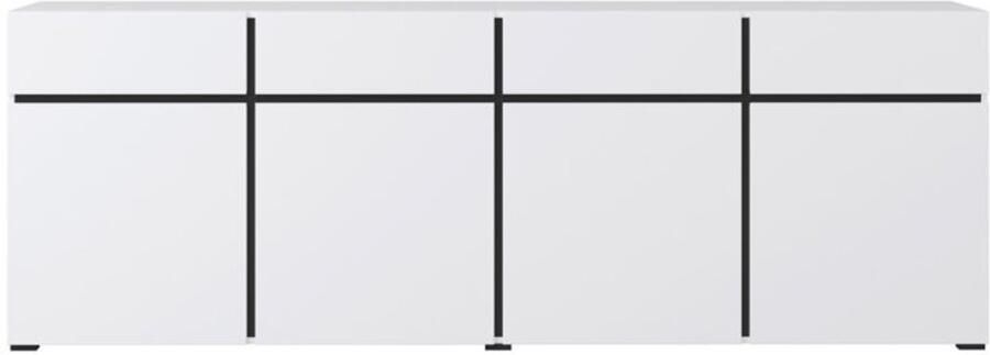 Trendmeubel Dressoir Cain Wit 225 cm