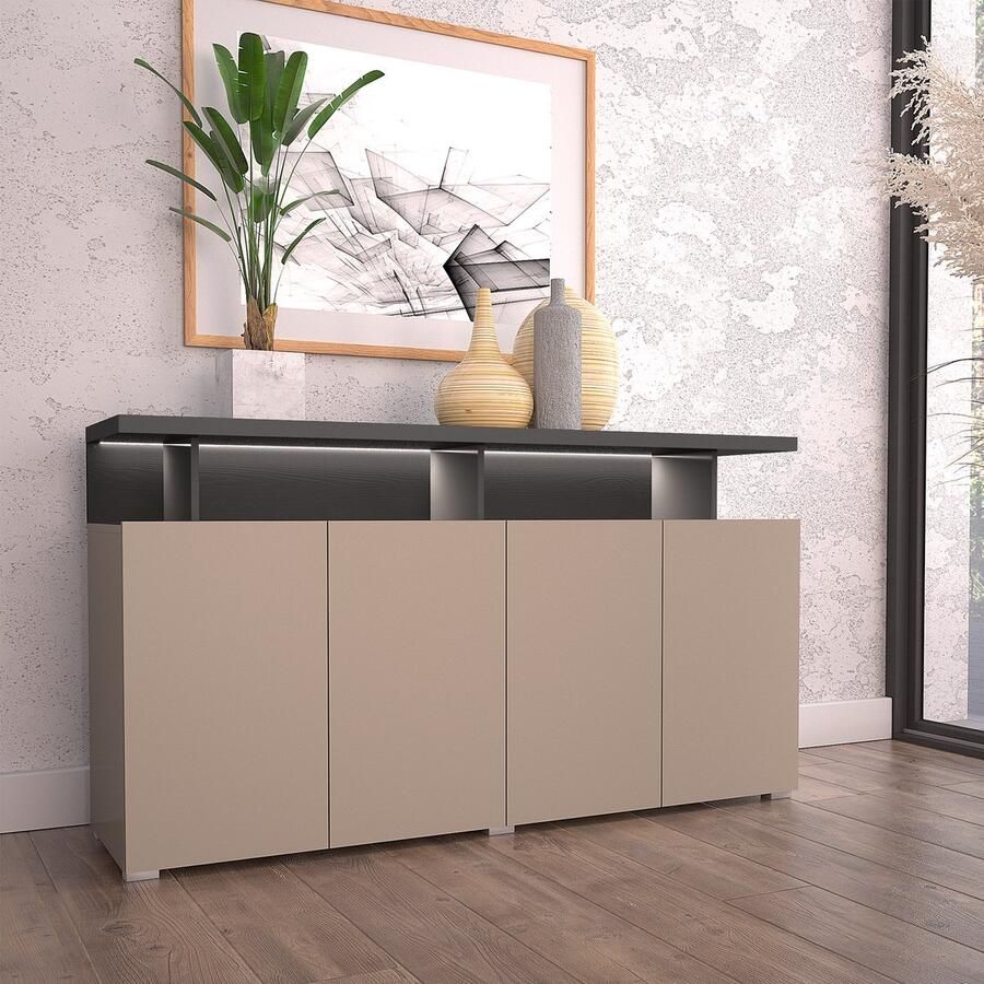 Trendmeubel Dressoir SARDINIA Beige 153 cm