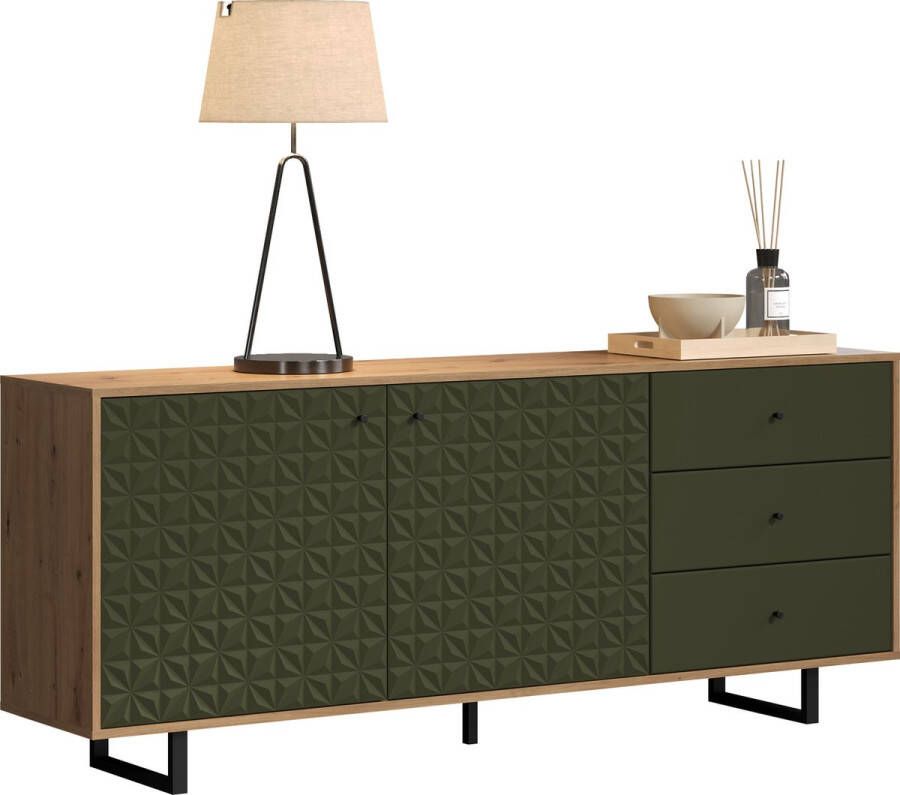 Hioshop Sentra dressoir groen eik decor. - Foto 3