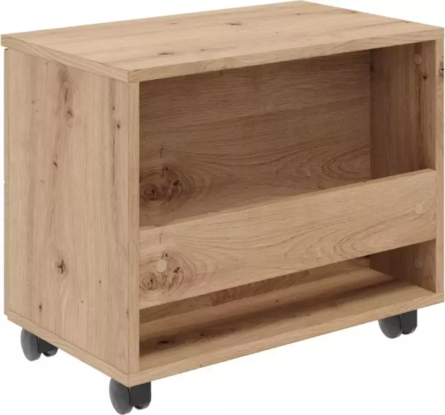 Trendteam Geo bank voor badkamer 1 open vak 1 klep eiken decor