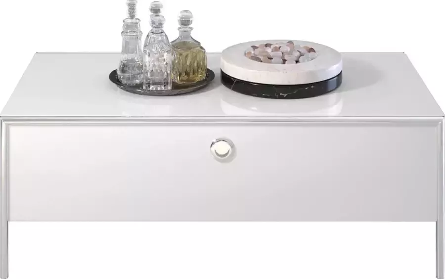 Trendteam smart living Infinity Salontafel wit hoogglans gelakt 110 x 40 x 60 cm - Foto 2