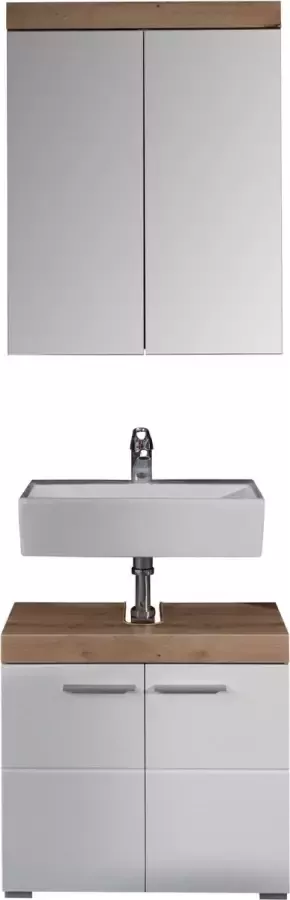 Trendteam smart living AmandaMandoBea badkamer met spiegelkast zonder verlichting eiken decor - Foto 2