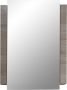Trendteam smart living badkamer spiegelkast Spiegel Campus 60 x 80 x 15 cm in wit eiken San Remo (Nb.) met veel opbergruimte - Thumbnail 1