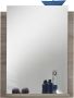 Trendteam smart living Badkamer wandspiegel spiegel Campus 60 x 75 x 15 cm in eiken San Remo (Nb.) met groot spiegeloppervlak en legplank - Thumbnail 1
