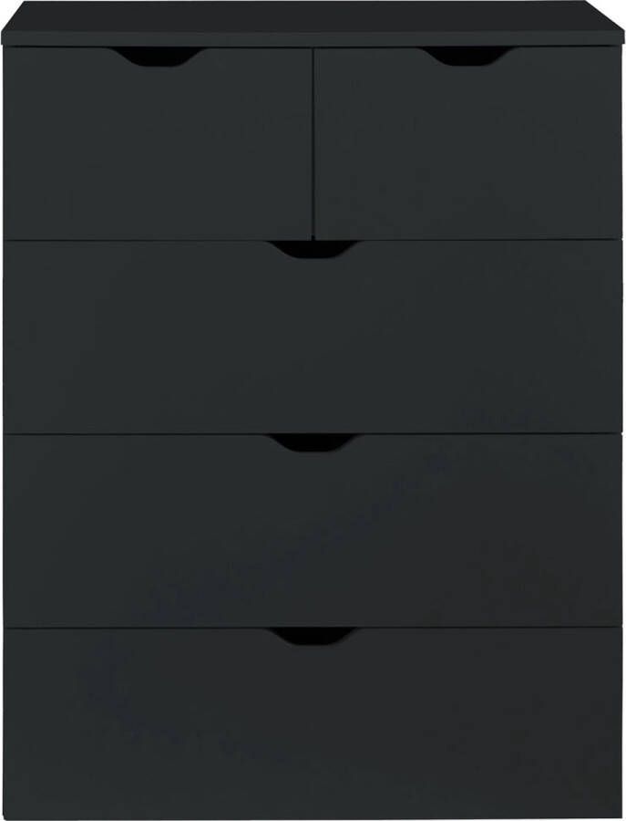 Trendteam smart living Basix Commode zwart 80 x 101 x 40 cm - Foto 3