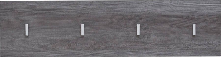 Trendteam smart living garderobe garderobepaneel Line 80 x 21 x 2 cm front corpus: Sardegna rookzilver melamine met garderobeknoppen - Foto 2