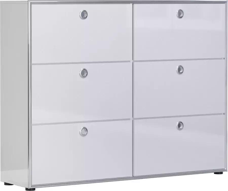 Trendteam smart living Infinity Highboard wit hoogglans finish 147 x 113 x 37 cm