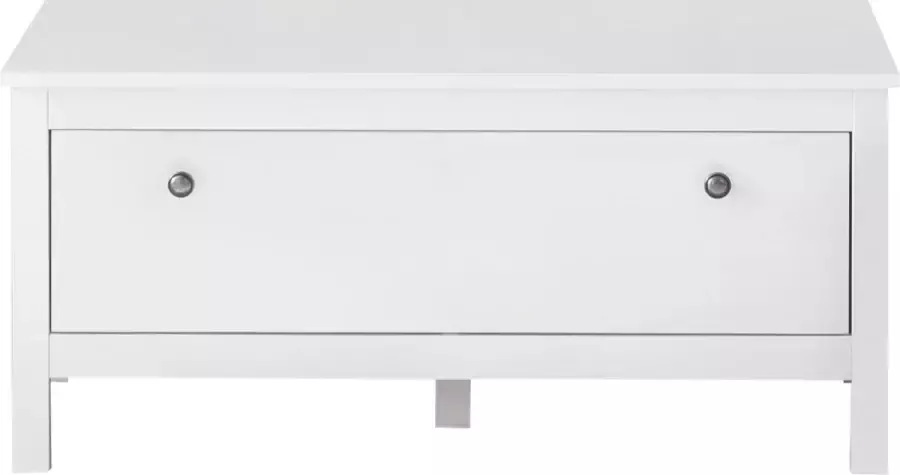 Trendteam smart living Garderobebank kabinet schoenenkast Ole 91 x 45 x 35 cm in wit met veel opbergruimte - Foto 2