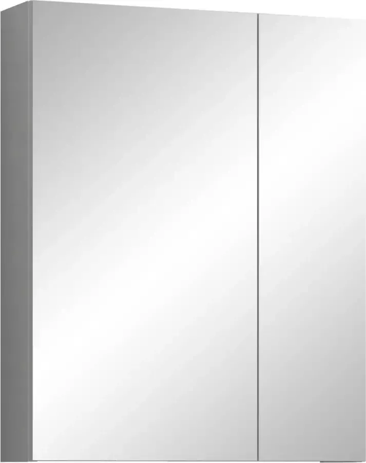 Trendteam smart living spiegelkast hout front: wit hoogglans Body: gerookt zilver 60 x 75 x 16 cm - Foto 2