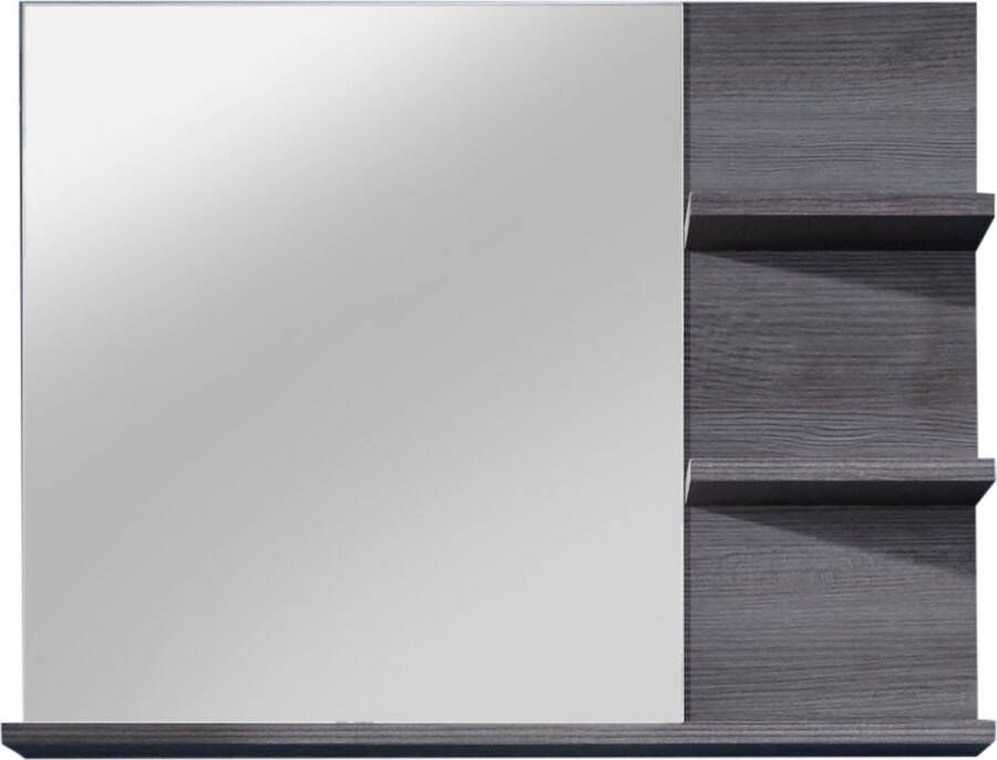 Trendteam smart living Trendteam Badkamer Wandspiegel Miami 72 X 57 X 17 Cm In Zilver Decor Met Legplank