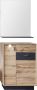 Trendteam smart living Trendteam garderobe garderobecombinatie 2-delige complete set Coast 69 x 190 x 35 cm in Wotan eiken decor grijs met LED-verlichting - Thumbnail 1