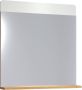 Trendteam smart living badkamerspiegel wandspiegel Ciara 60 x 63 x 10 cm wit hoogglans en ambachtelijk eiken met planchet - Thumbnail 1