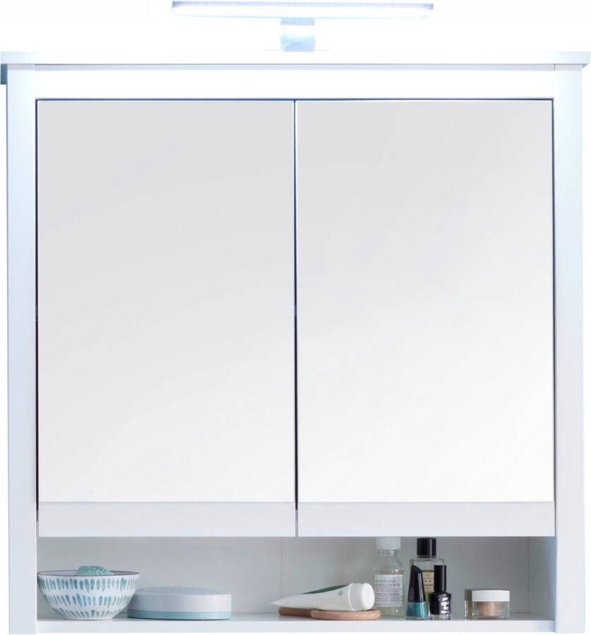 Trendteam smart living 183945601 Spiegelkast houtdecoratie wit 25 x 81 x 80 cm