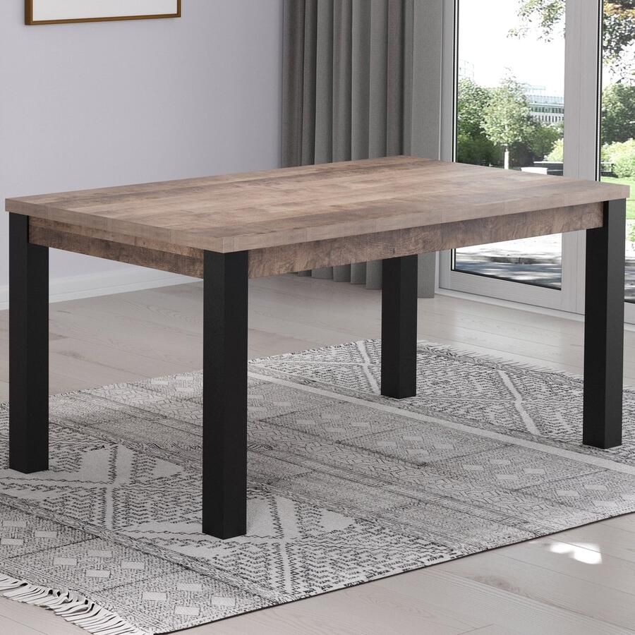 Trendteam Eettafel Emile 160 x 90 x 77 cm Tobacco Brown Oak-decor