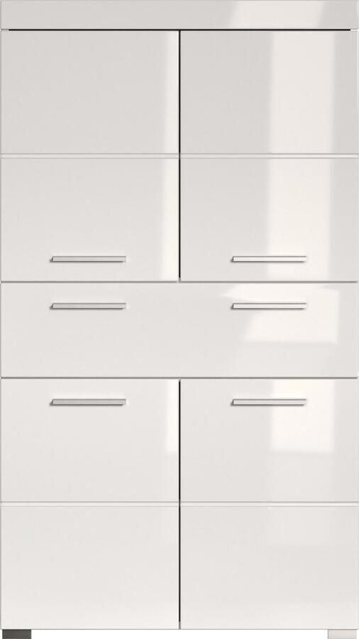 Trendteam smart living badkamerkast A? 73 x 132 x 31 cm kopus met schuiflade en veel opbergruimte 73 x 132 x 31 cm eiken met knoesten - Foto 5