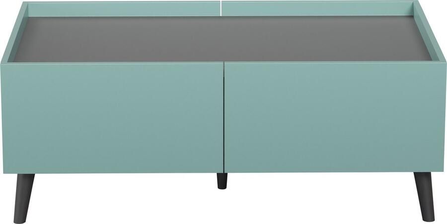 Trendteam EMOB Salontafel Melton 110 x 60 x 44 cm Anthracite Blue Salontafels outlet Turquoise Melamine; MDF Salontafels outlet Op voorraad - Foto 2