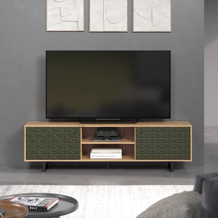 Trendteam tv-meubel Sentra 184 x 40 x 52 cm Artisan Oak