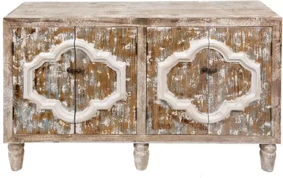 Trendybywave Dressoir 132*38*77 cm Beige Grijs Hout