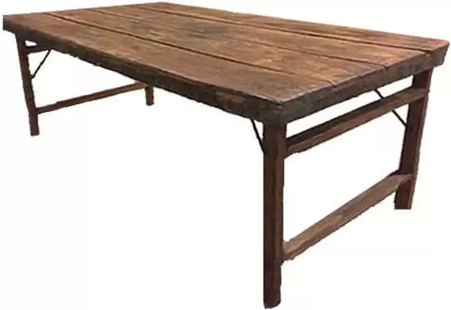 Trendybywave Eettafel houten tafel 175x80 cm stoere en robuust H76cm