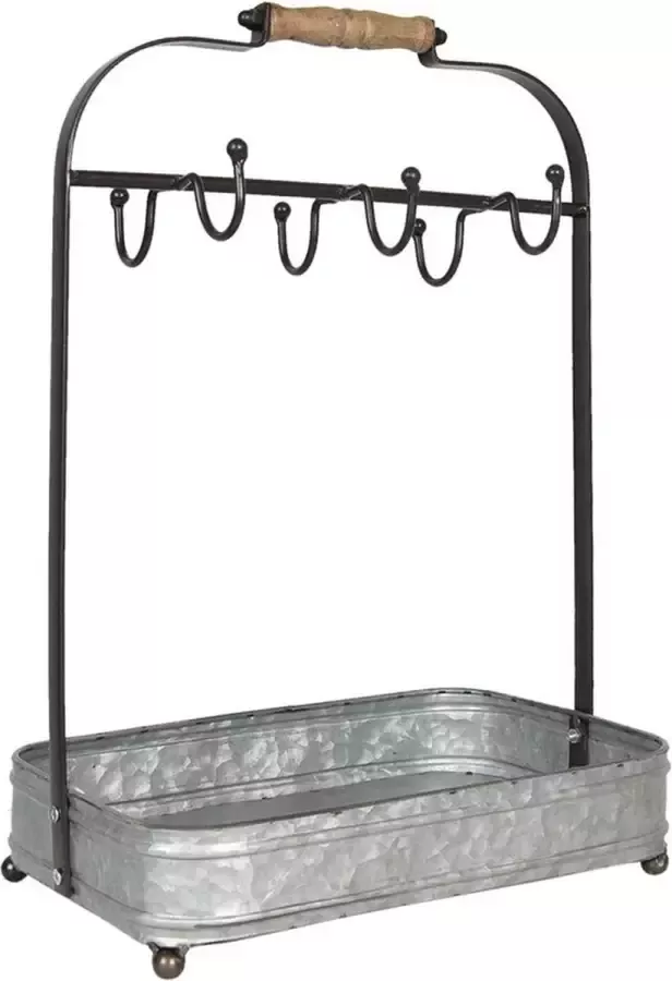 Trendybywave Mokkenrek 32*20*44 cm Grijs IJzer