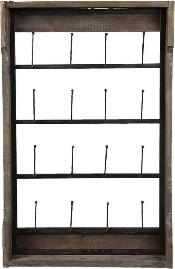 Trendybywave Mokkenrek 46*9*73 cm Bruin Hout Rechthoek Mokkenboom Mokkenhouder Mokken Rek