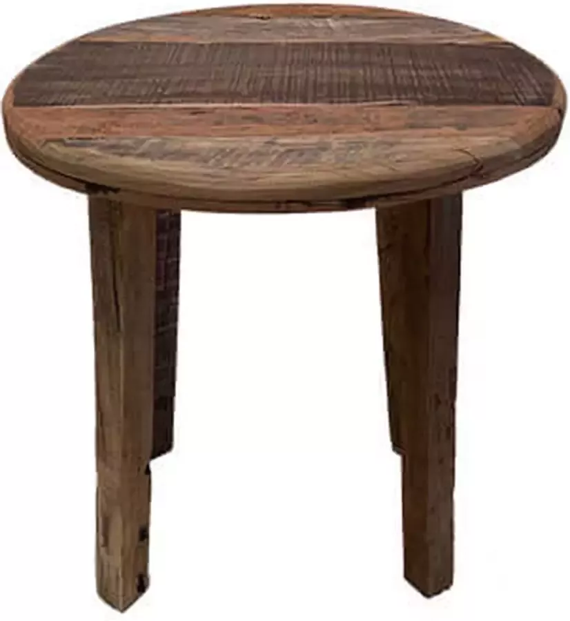 By Mooss Tafel salontafel 60 cm rond metalen bloementafel trendy H65cm