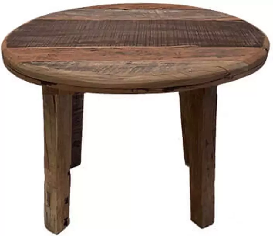 By Mooss Tafel salontafel 90 cm rond metalen bloementafel trendy H45cm
