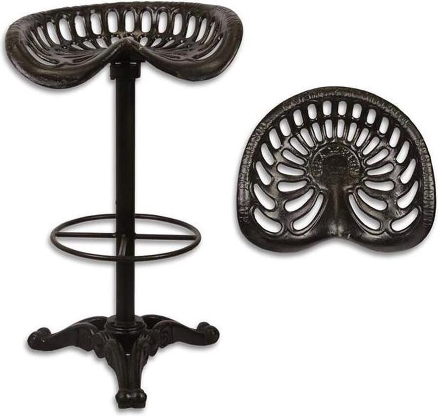 Trendybywave Barkruk Gietijzeren barkruk Zwart Klassiek 78 cm hoog