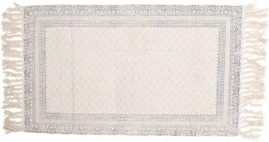 Trendybywave Vloerkleed 70*120 cm Grijs Katoen Rechthoek Tapijt Wandkleed Wandtapijt