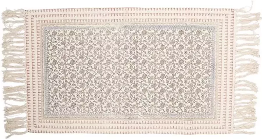 Trendybywave Vloerkleed 70*120 cm Grijs Katoen Rechthoek Tapijt Wandkleed Wandtapijt