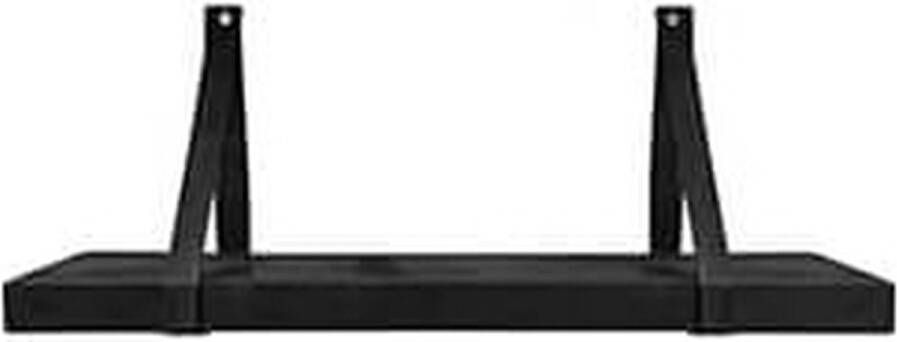 Trendybywave Wandplank houten wandplank zwart 75 cm breed