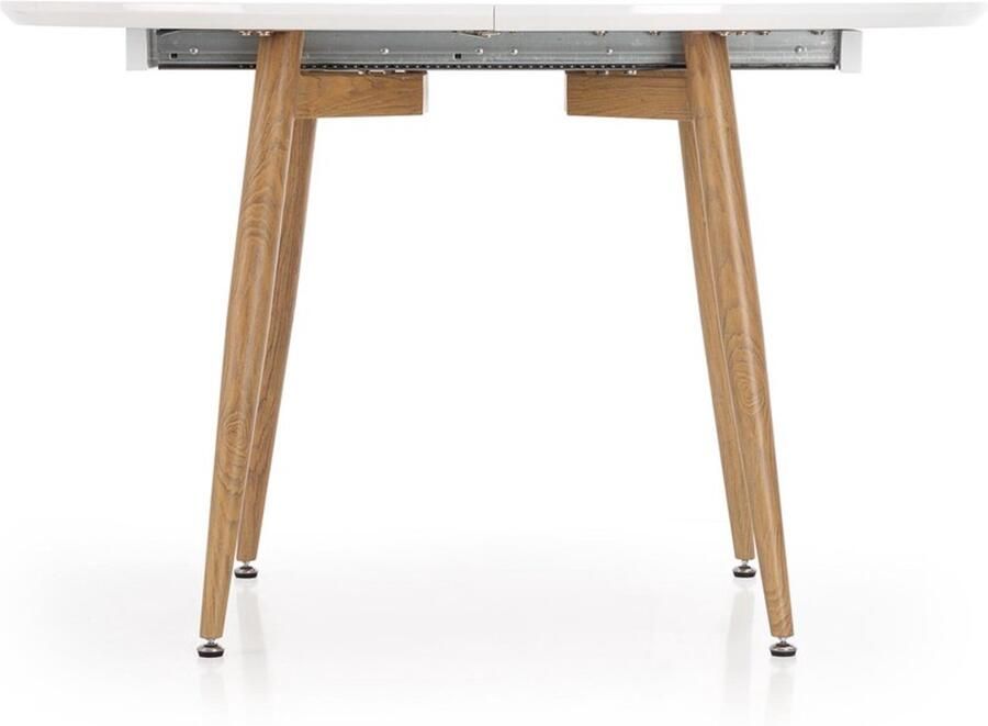 Tribe Design Eettafel Clairmarais – Uitschuifbaar tot 200cm – Hout met Fineer & Stalen Frame – Voor 6 tot 8 Personen – Modern Industrieel Design –